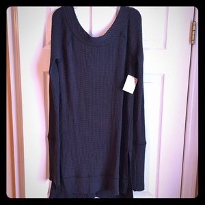 NWT Free People thermal high low tunic